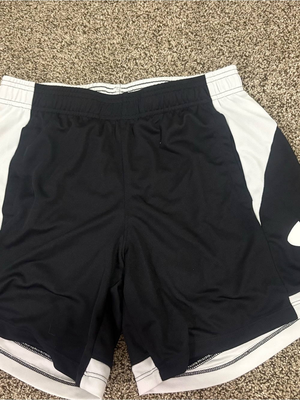 Under Armor Black and White Athletic Shorts